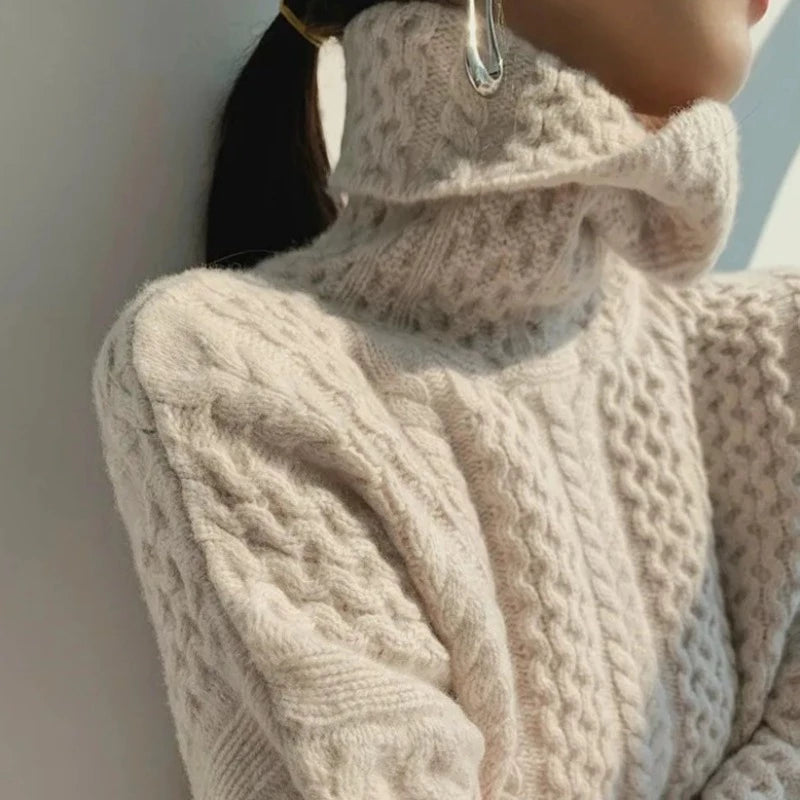 Camille Cashmere Sweater Women – Soft Turtleneck, Luxury 100% Cashmere & Elegant Style