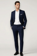 Men’s Two-Piece Slim Fit Suit – Tailored Blazer and Trousers for Weddings and Events
