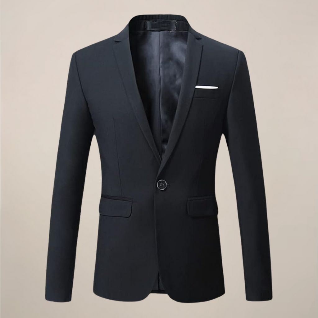 Men’s Two-Button Single Breasted Blazer – Classic Tailored Fit
