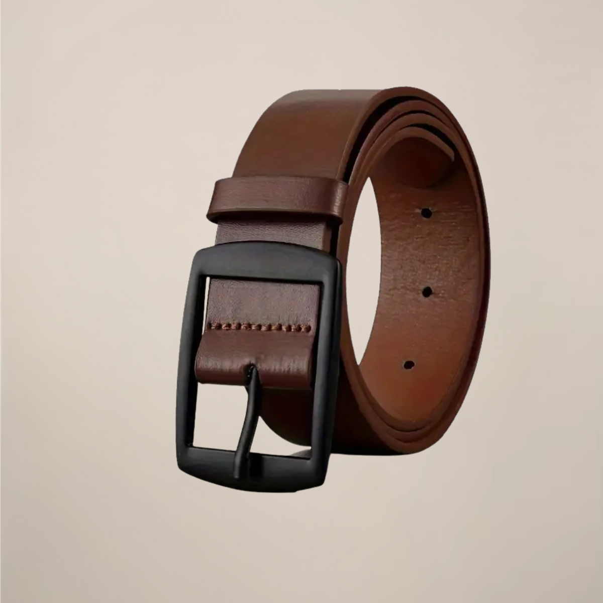 Men’s Classic Belt – Polished Buckle Design