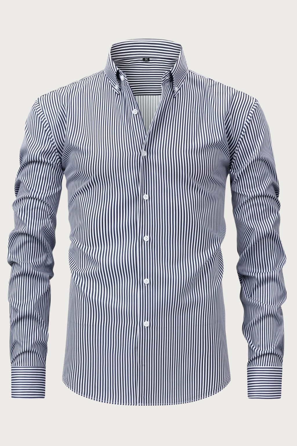 Men’s Striped Long Sleeve Shirt – All-Season