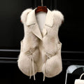 Dilara Women's Vest in Faux Fur – Elegant Design with Adjustable Cut & Soft Lining