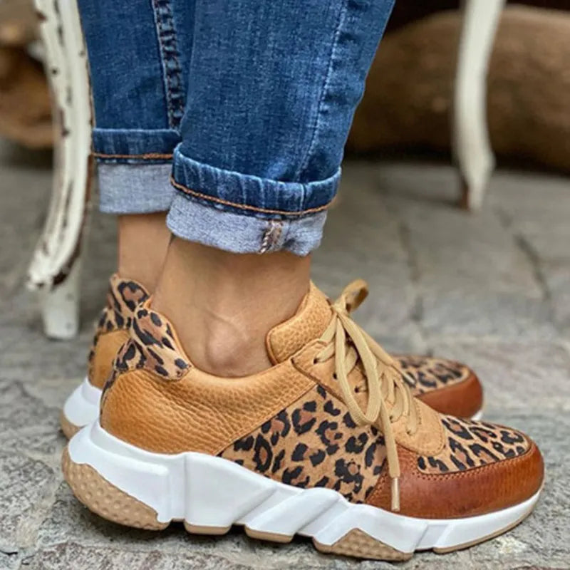 Annie | Comfortable Leopard Sneakers.