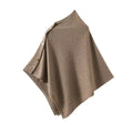 Ivora Femme Poncho – Elegant Scarf Poncho in Soft Fabric with Button Closure