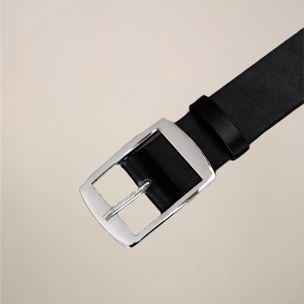 Men’s Classic Belt – Polished Buckle Design