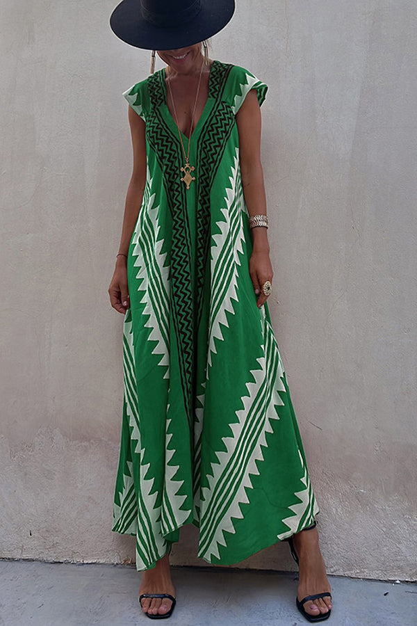 Ethnic Flowy Maxi Dress for Women