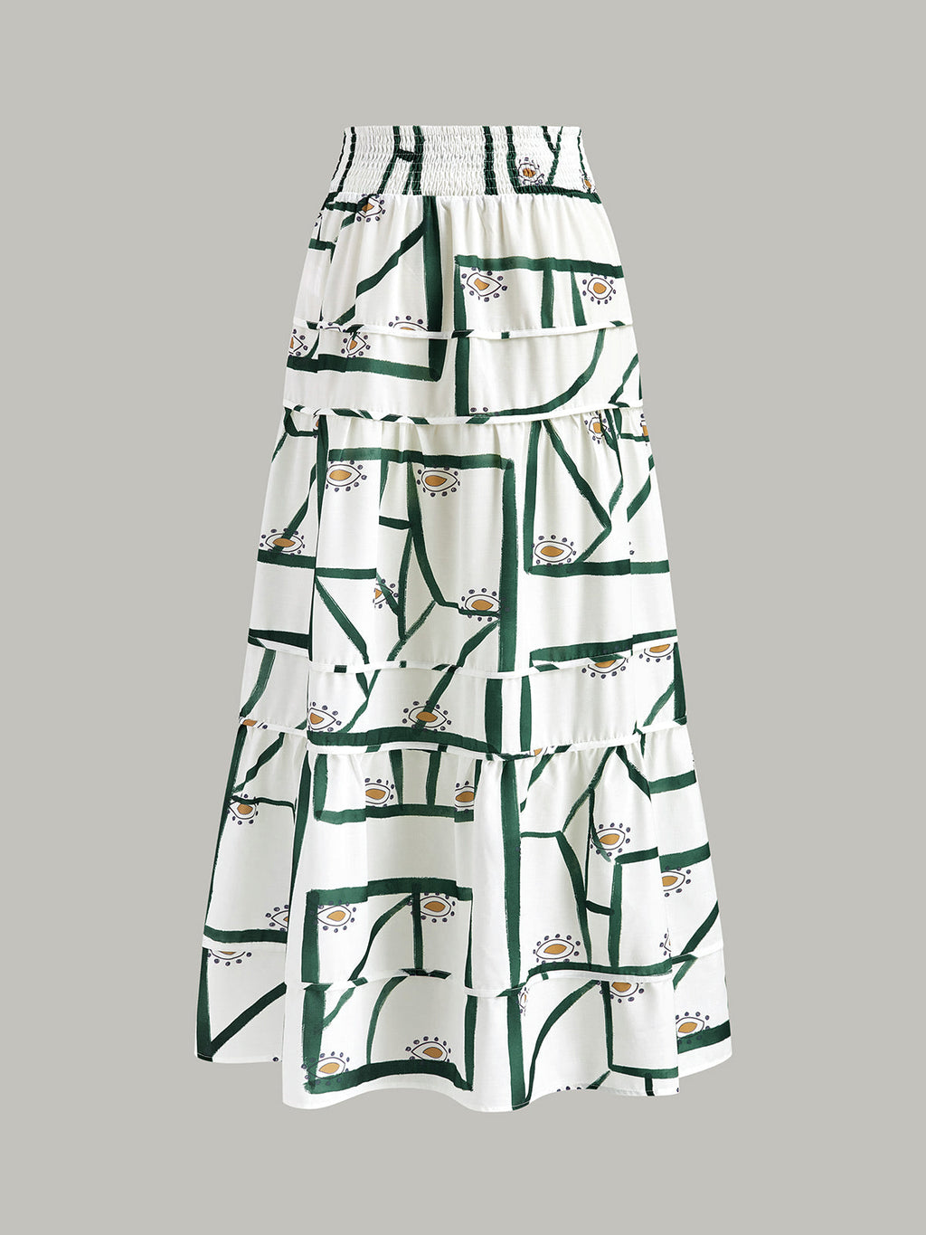 Front Tie Cami Top With Tiered Skirt Set