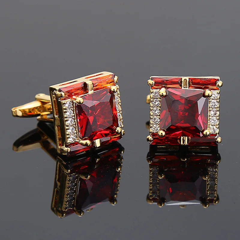 Crystal Inspired Cufflinks for Men – Luxury Gift