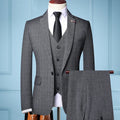 Elegant Slim Fit Men's 3-Piece Suit – Business Wedding Formal Set
