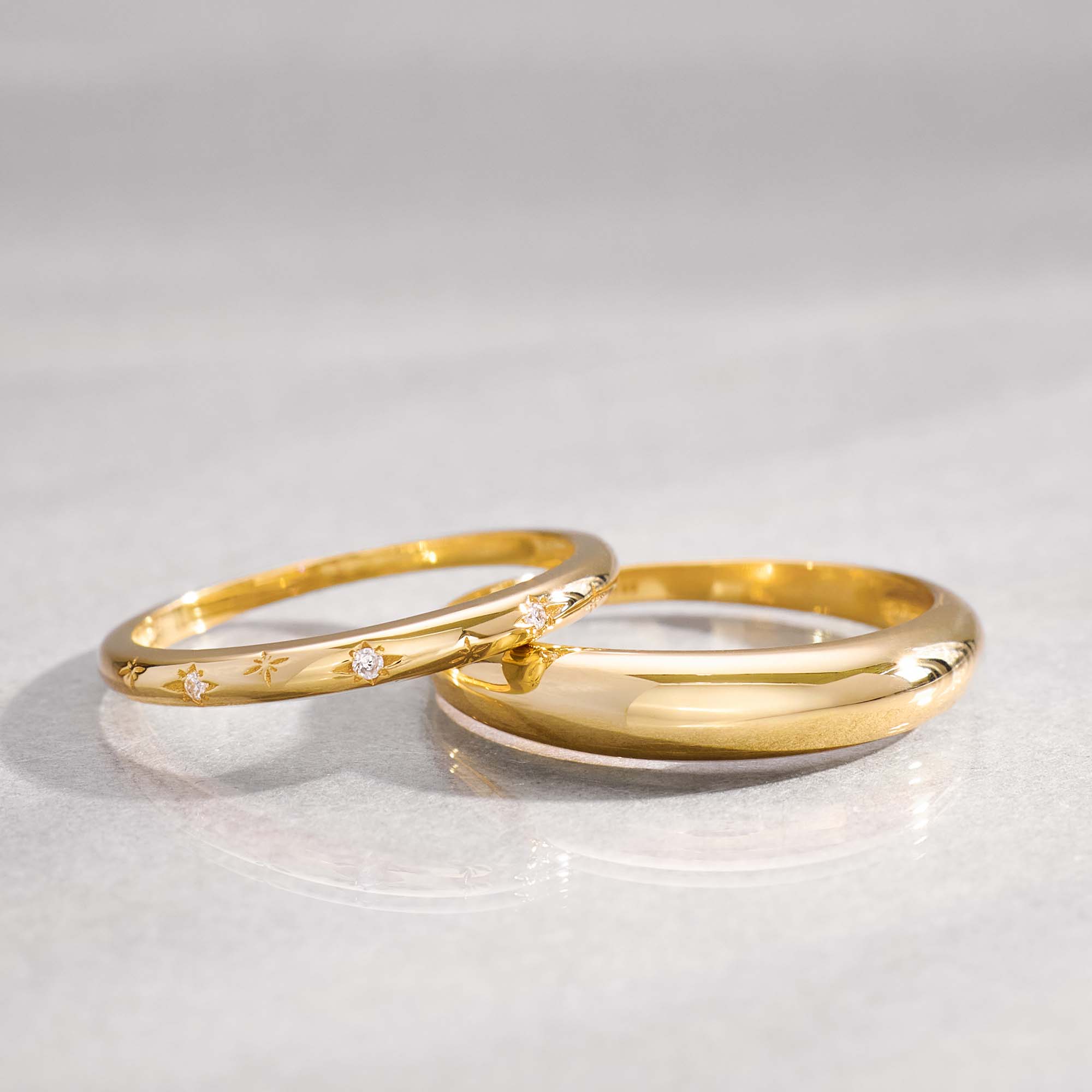 Clara | Midi Ring 18k Gold