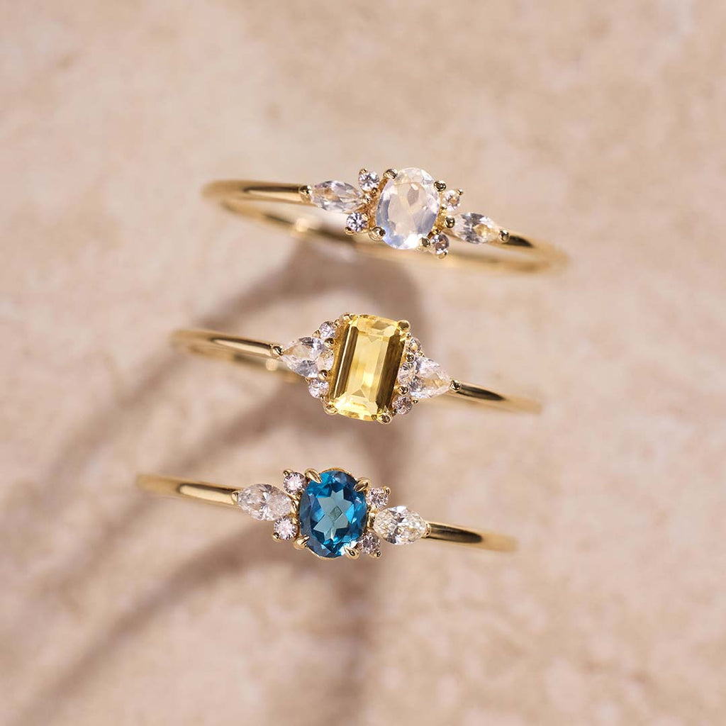 Clara | Violet Diamond Ring 18k Gold