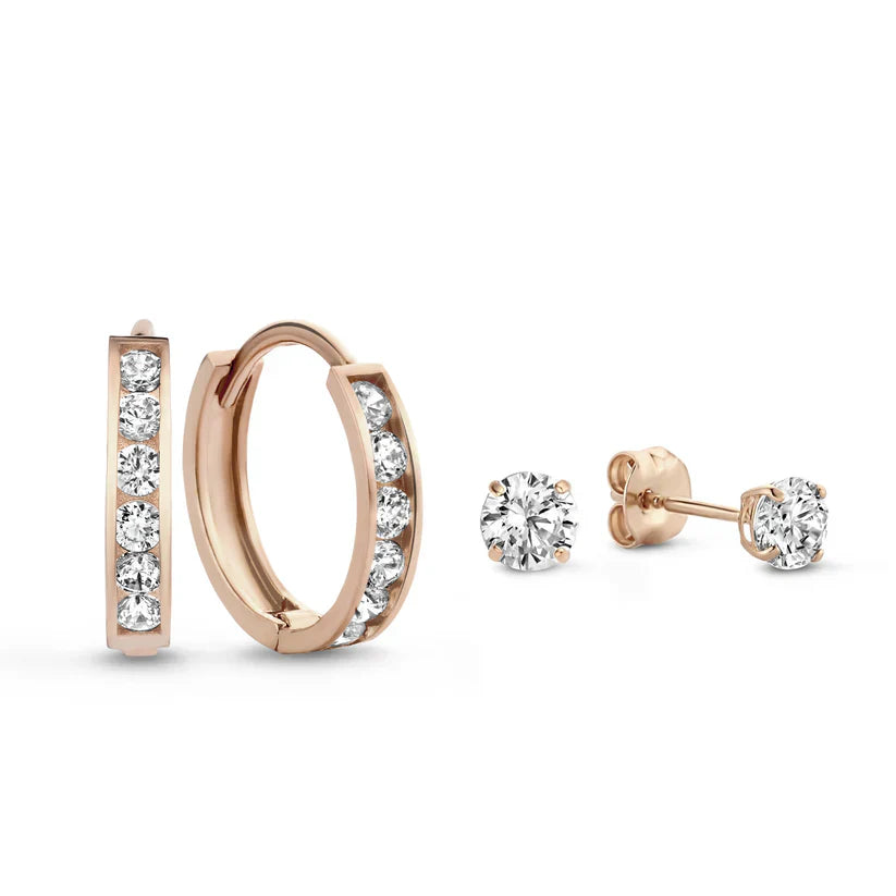 Clara | 14k Gold Earrings Set
