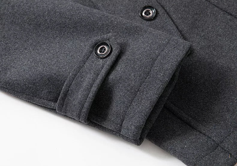 Men’s 2-Piece Layered Long Jacket – Smart Zip-In Insert