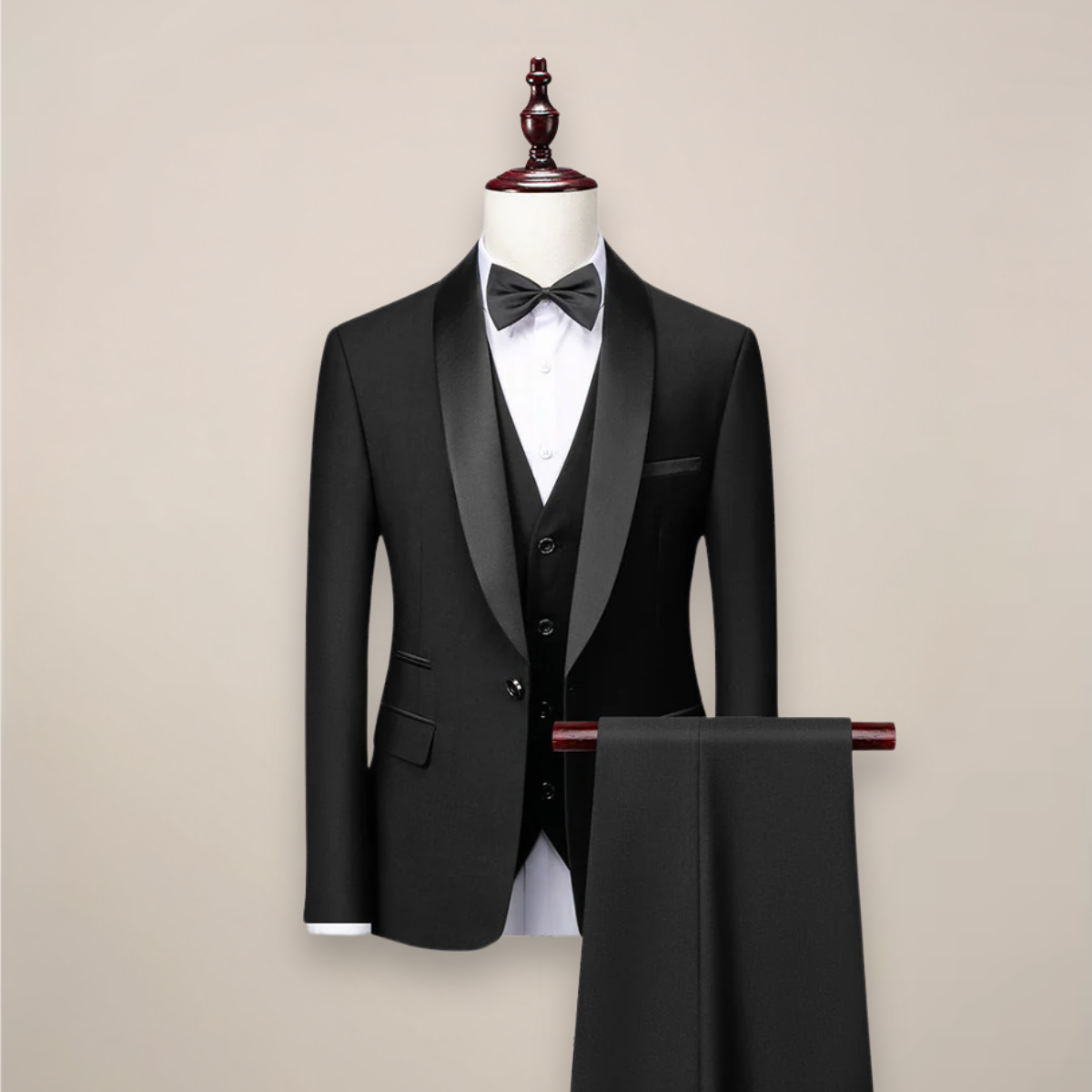 Men’s 3-Piece Slim Fit Tuxedo – Tailored Sophistication for Formal Occasions