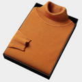 Men’s Bold Colour Turtleneck Sweater – Statement Knitwear