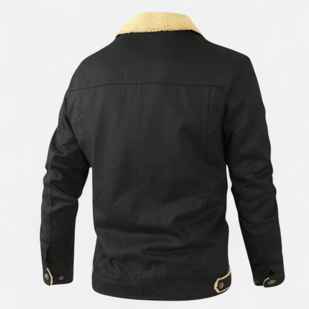 Men’s Bomber Jacket – Classic Aviator – Sherpa Collar – Winter Casual