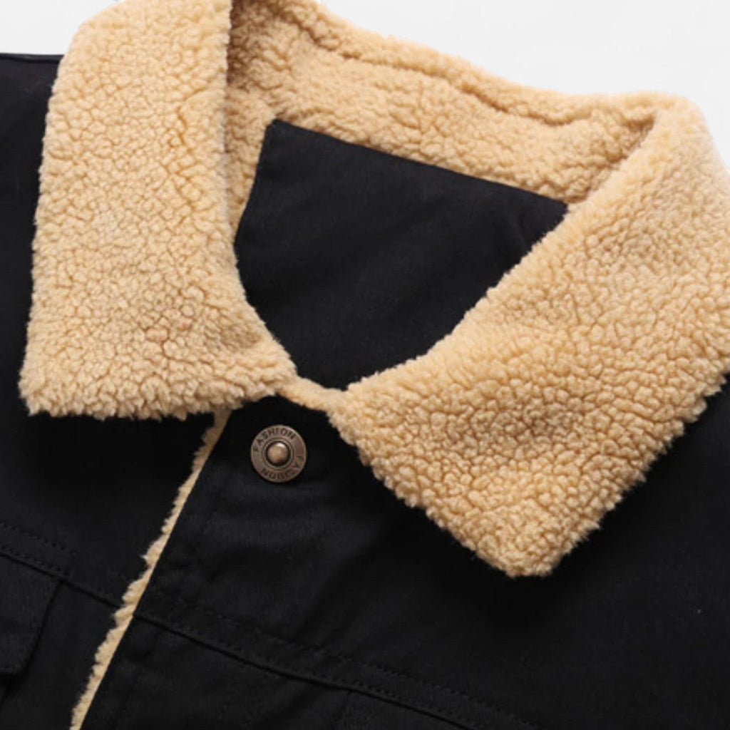 Men’s Bomber Jacket – Classic Aviator – Sherpa Collar – Winter Casual