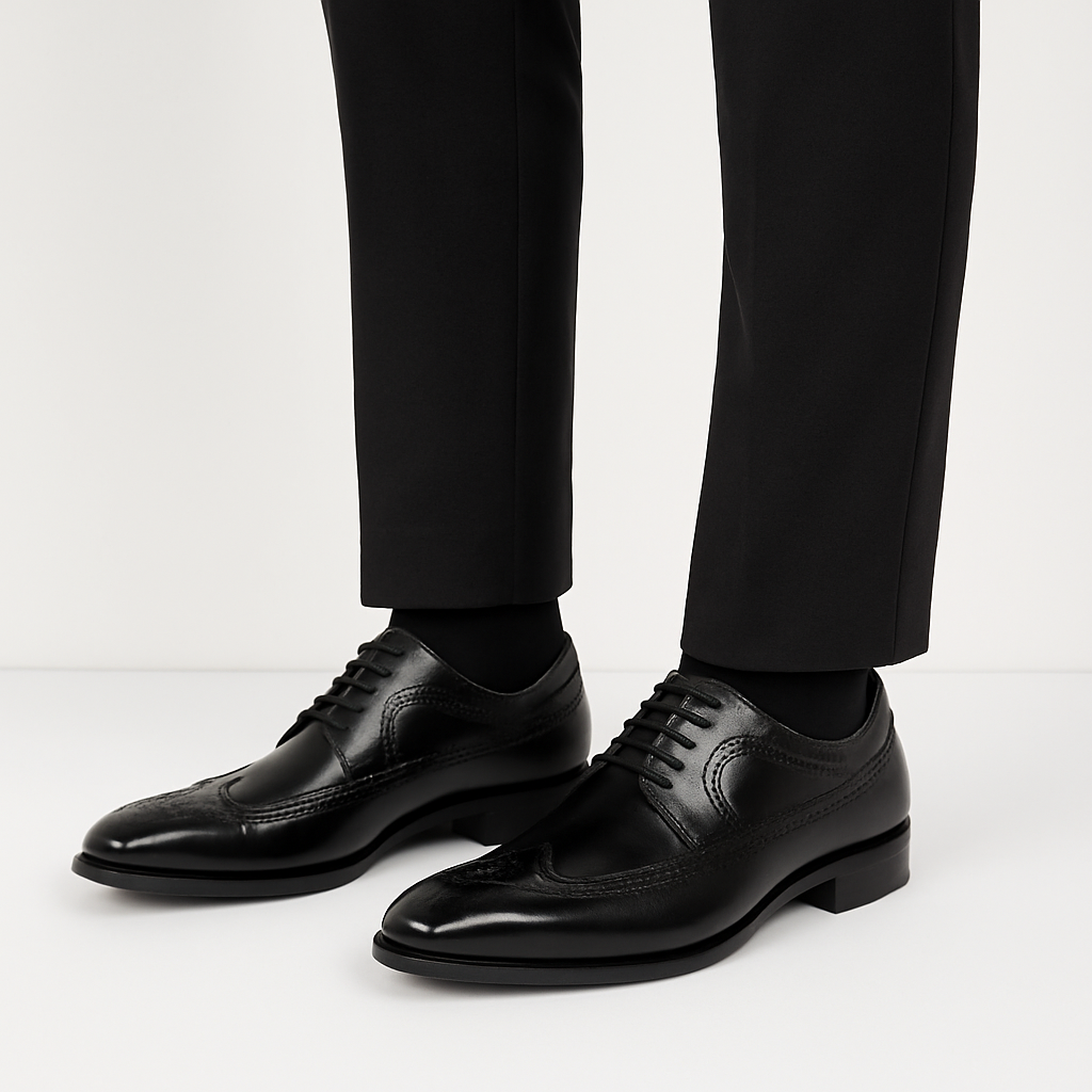 Men’s Brogue Oxford Shoes – Classic Formal Lace-Up