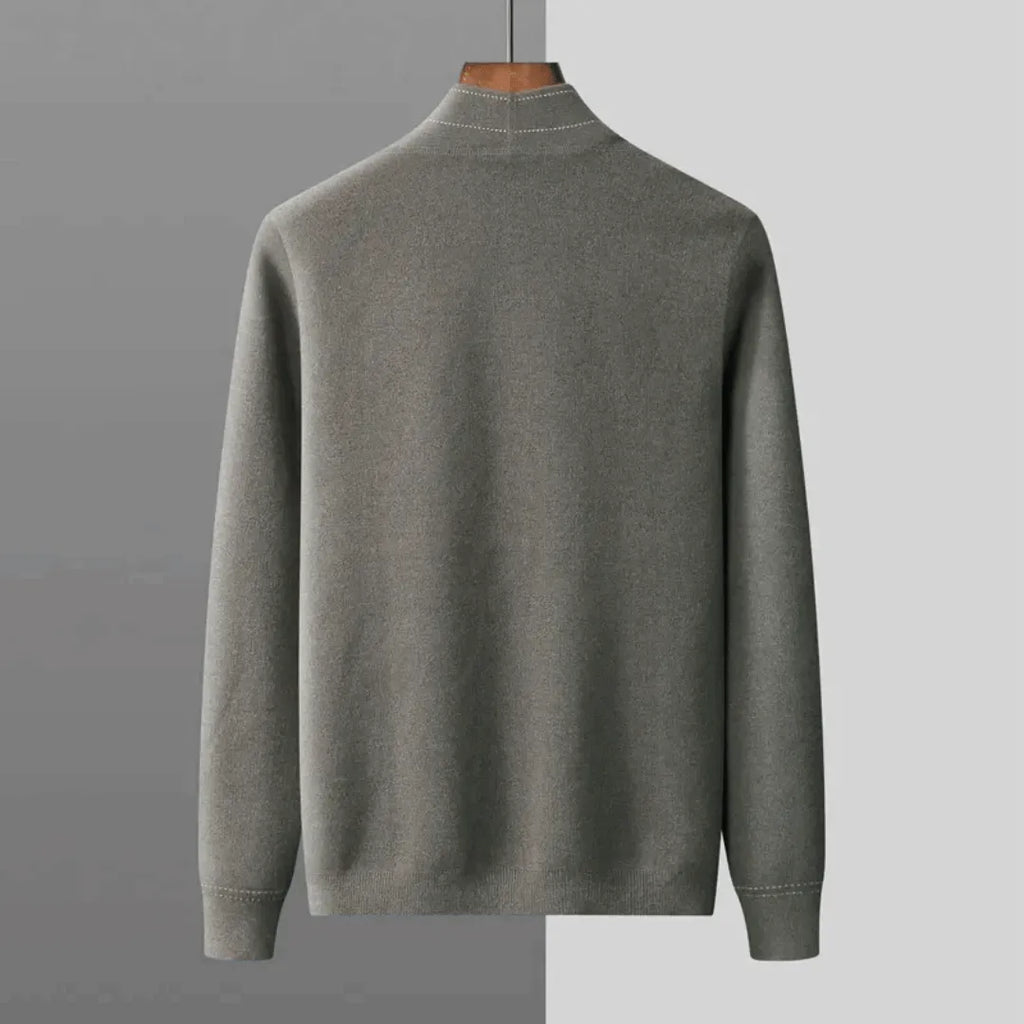 Men’s Button-Front Knit Cardigan – Smart Casual Layering Essential