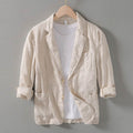 Men’s Casual Blazer – Linen – Unstructured Fit – Notched Lapel – Lightweight