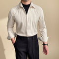 Men’s Casual Long Sleeve Shirt – Modern Slim Fit for Everyday Versatility