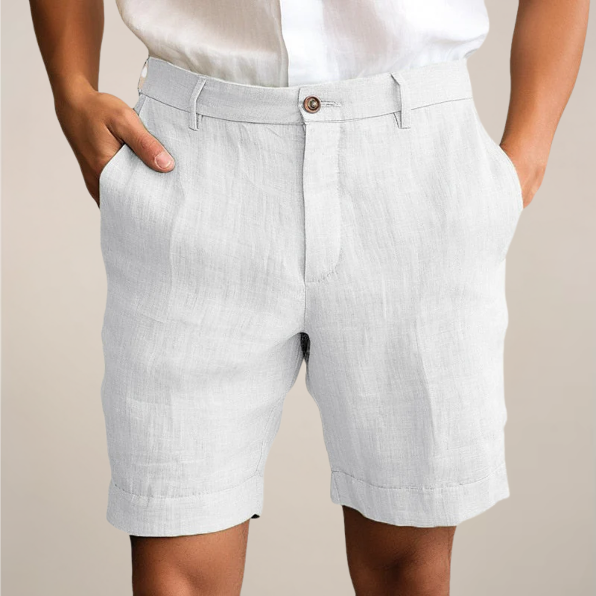 Men’s Casual Summer Shorts – Lightweight Elastic Waist Shorts in Solid Colours