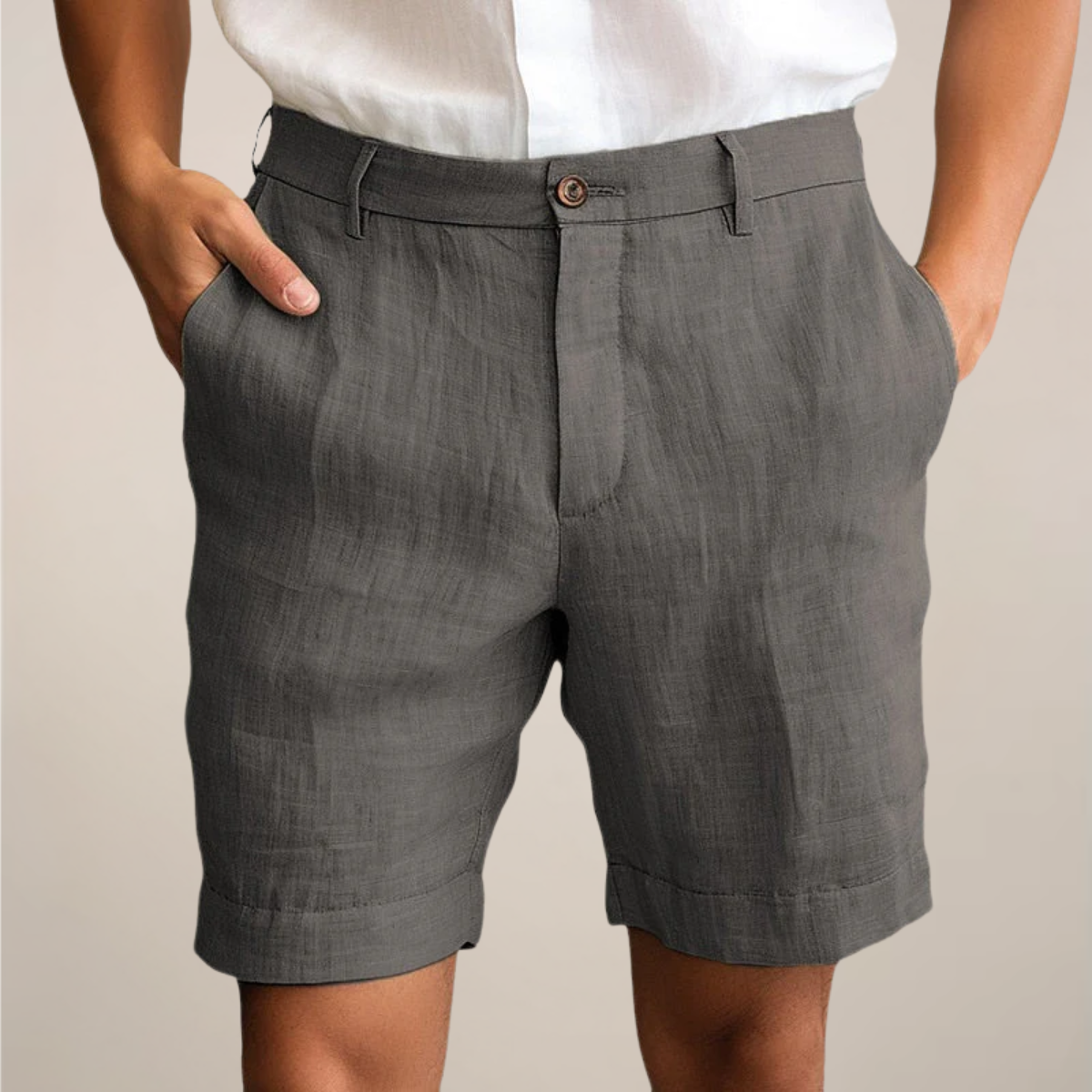 Men’s Casual Summer Shorts – Lightweight Elastic Waist Shorts in Solid Colours