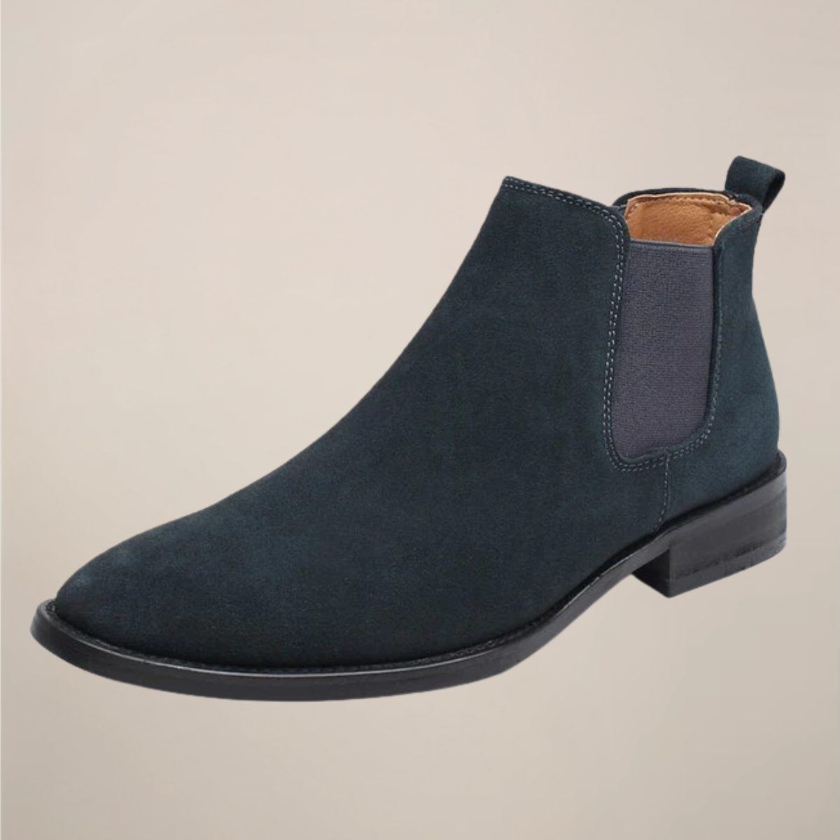 Men’s Chelsea Boots – Elegant Beige Ankle Design