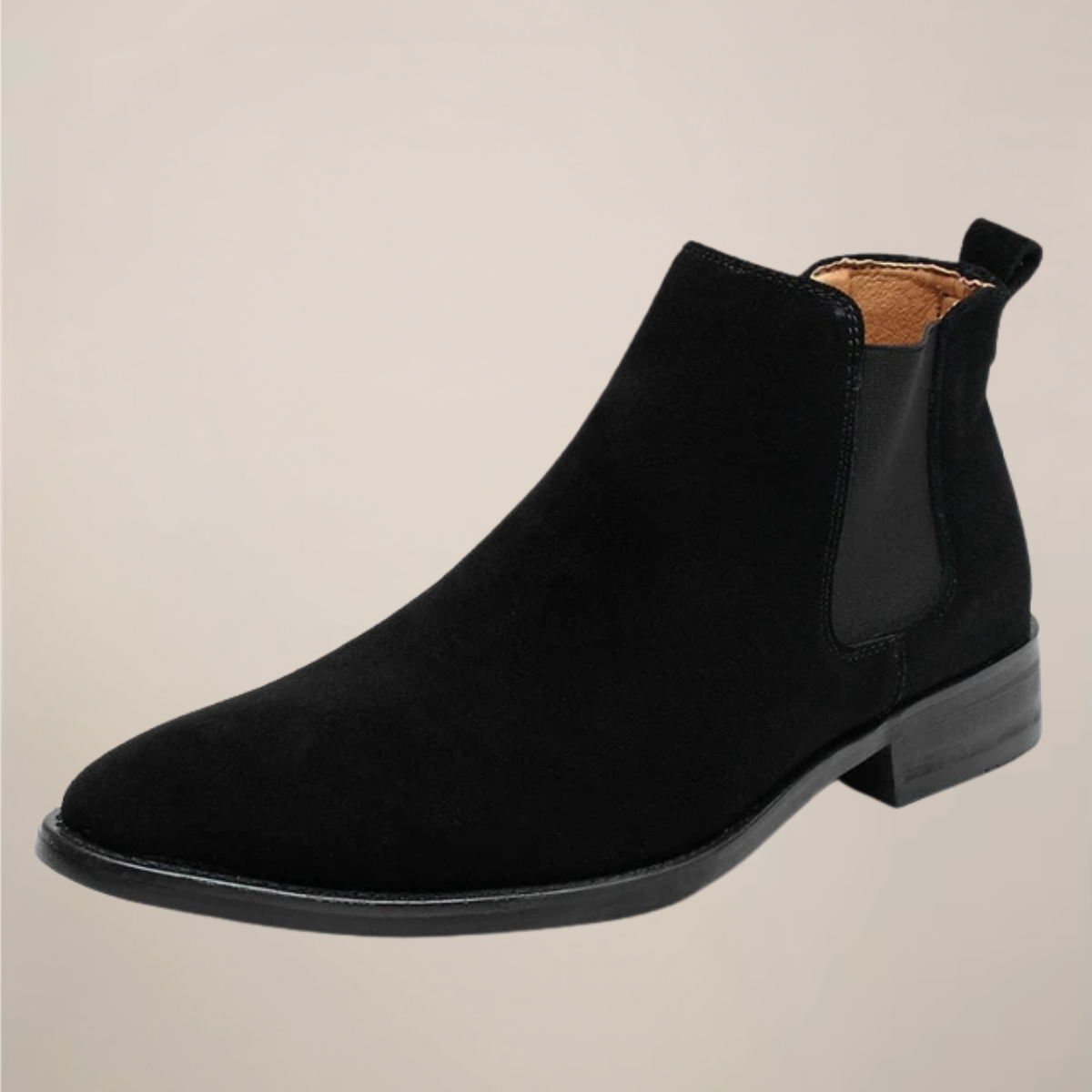 Men’s Chelsea Boots – Elegant Beige Ankle Design