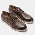 Men’s Classic Brogue Oxford Shoes –  Formal Wingtip Design