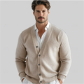 Men’s Classic Button-Up Cardigan – Versatile Smart Casual Knit Wear