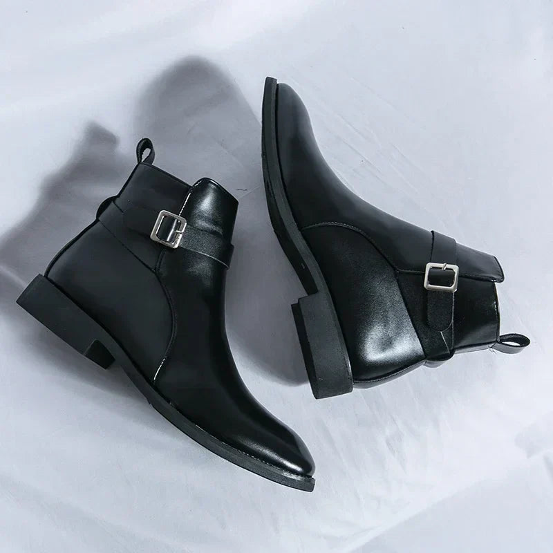 Men’s Classic Chelsea Boots with Side Zipper – Sleek Everyday Elegance and Comfort