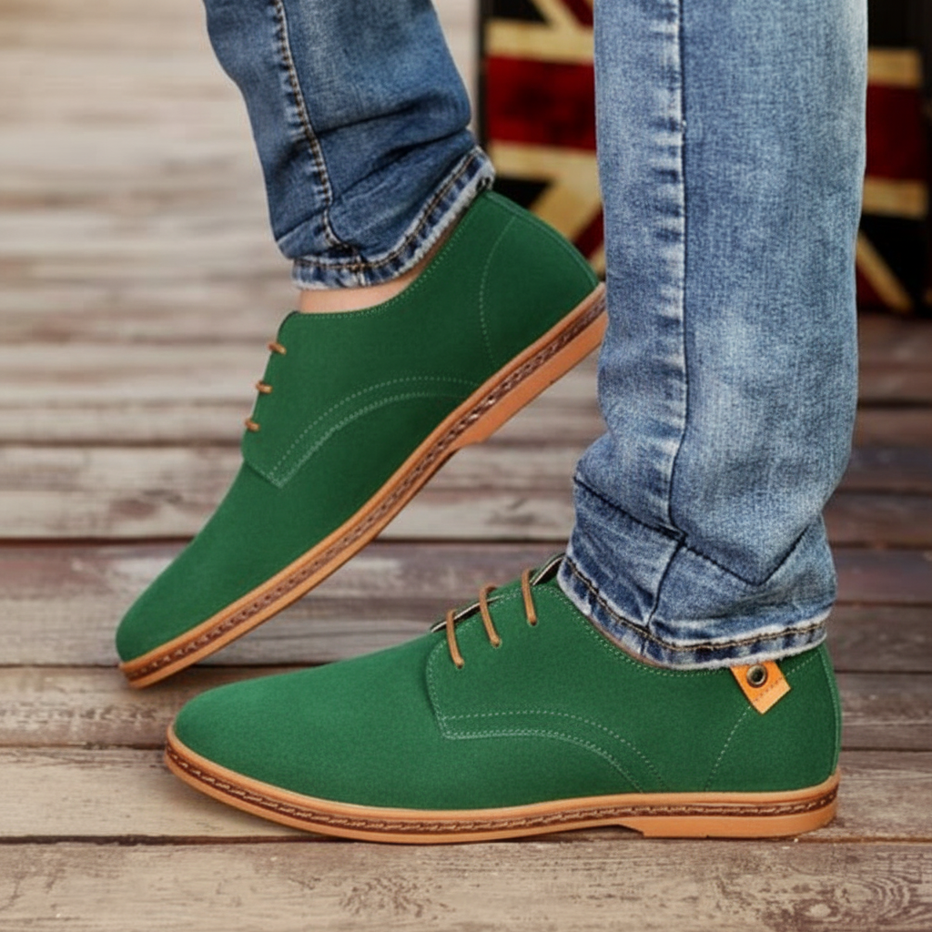 Men’s Classic Dress Shoes – Timeless Round-Toe Design with Refined Detailing