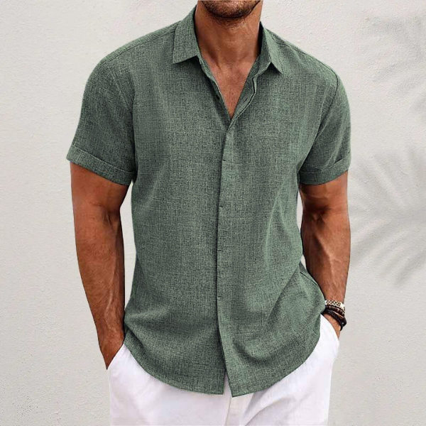 Men’s Classic Short Sleeve Summer Shirt – Spring, Summer