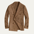 Men’s Double-Breasted Checked Blazer – Tailored Smart Casual Jacket