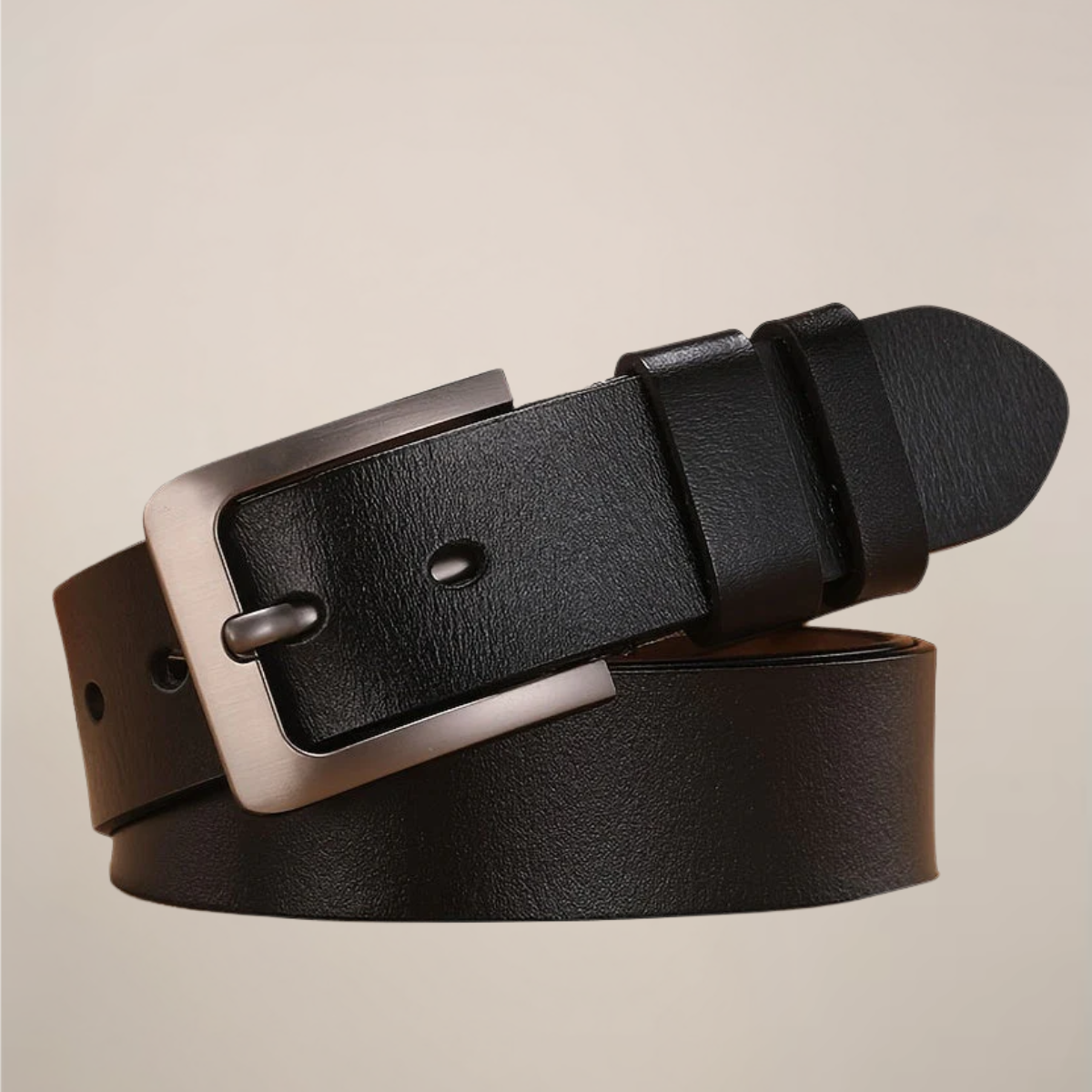 Men’s Formal Belt – Classic Polished Buckle