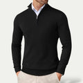 Men’s Half-Zip Pullover with Long Sleeves – All-Season Smart Casual Layer