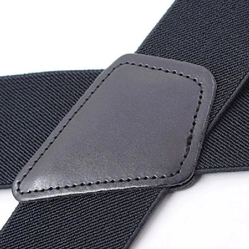 Men’s Heavy-Duty Suspenders – Wide Adjustable Y-Back Braces