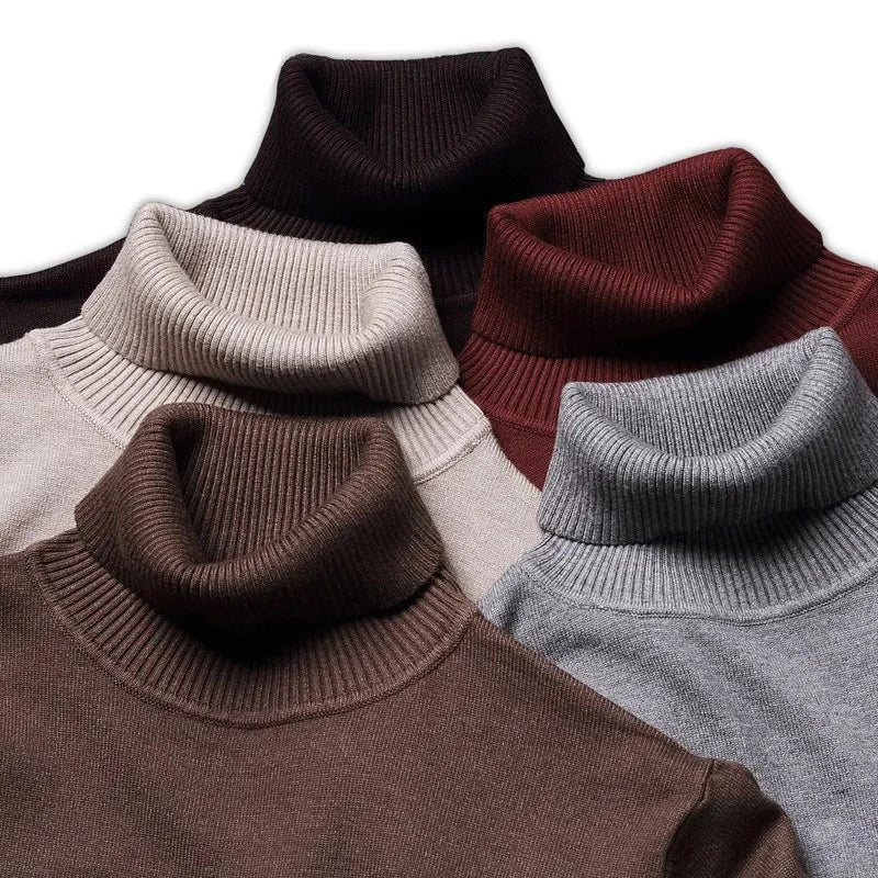 Men’s High-Neck Sweater – Modern Knitwear for Refined Layering