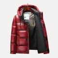 Men’s Hooded Puffer Jacket – Quilted Winter Coat with Insulated Padding