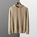 Men’s Hoodie Sweater – Minimalist Knit, Drawstring Hood