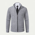Men’s Knitted Zip Cardigan – Smart-Casual Essential for Modern Dressing