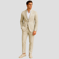 Men's Linen Summer Suit – Structured Two-Piece for Refined Warm-Weather Dressing