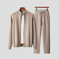 Men’s Lounge Set – Zip-Up Sweater and Drawstring Trousers for Effortless Comfort