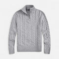 Men’s Open-Front Sweater with Subtle Stitch Detailing – Modern Layering Piece