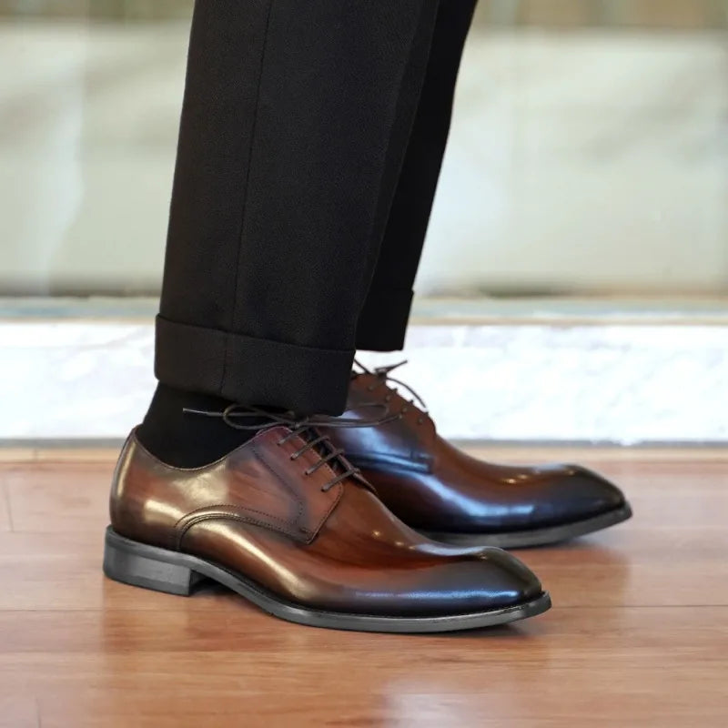 Men’s Oxford Dress Shoes – Closed Lacing – Pointed Toe