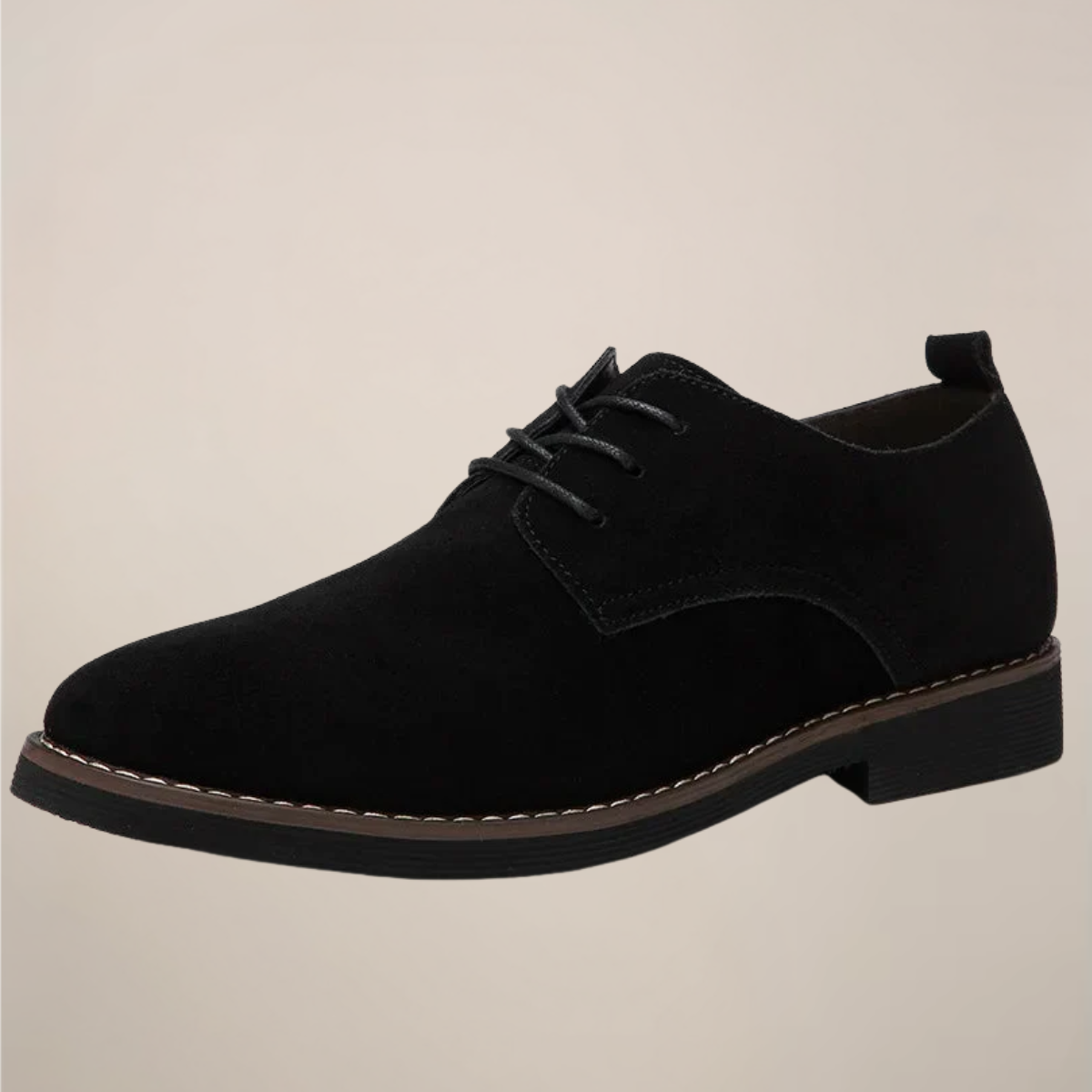 Men’s Oxford Shoes – Suede Lace-Up Design