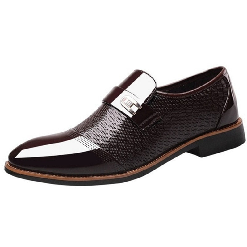 Men’s Patent Dress Shoes – Buckled Formal Foot Wear