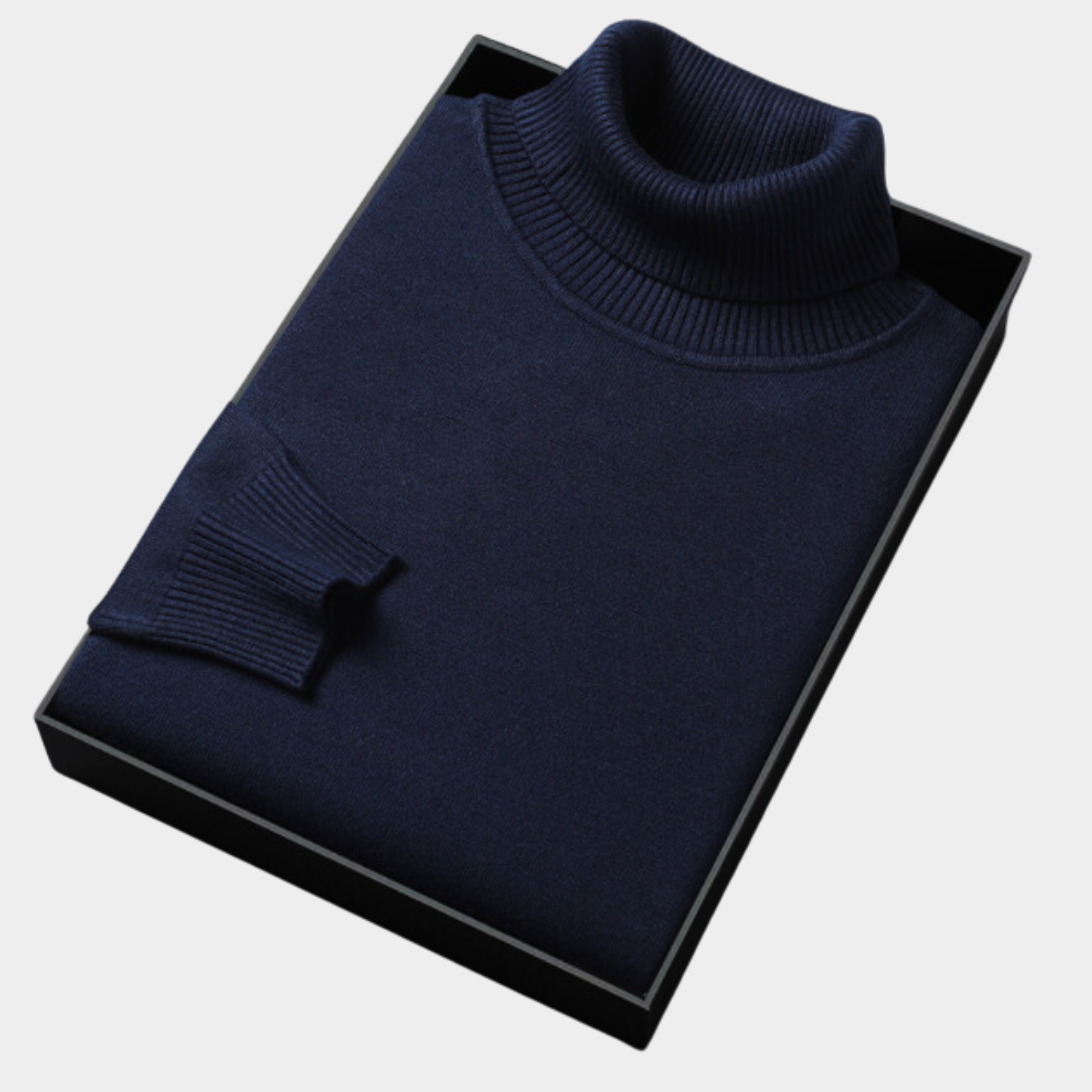 Men’s Polo Jumper with Roll Neck – Smart Casual and Evening
