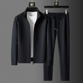 Men’s Tracksuit Set – Zip-Up Jacket and Tapered Joggers for Smart Casual Wear